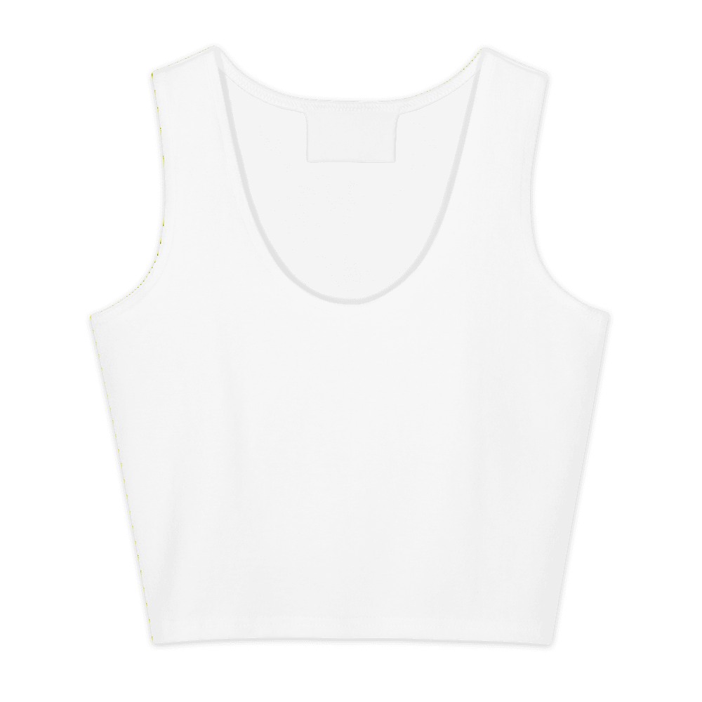 All-Over Print Cotton Crop Top, product photo