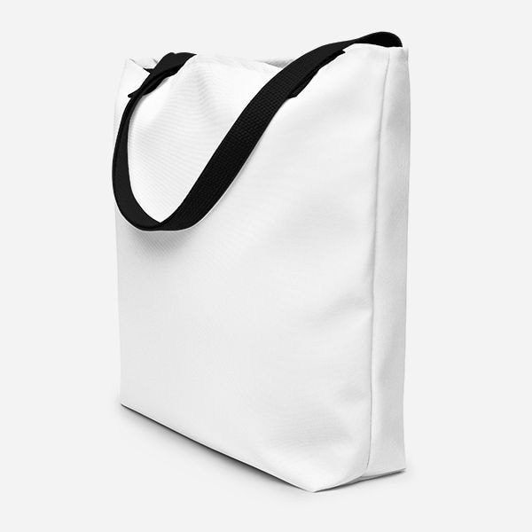 All-Over Print Large Tote Bag w/ Pocket, product photo