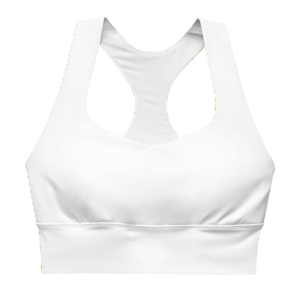 All-Over Print Recycled Longline Sports Bra, product photo