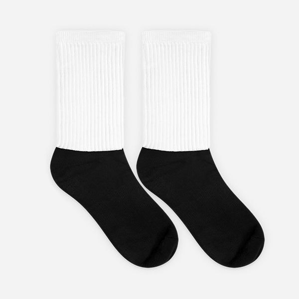 Black Foot Sublimated Socks, product photo