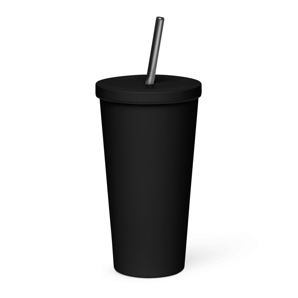 Insulated Tumbler with a Straw, product photo