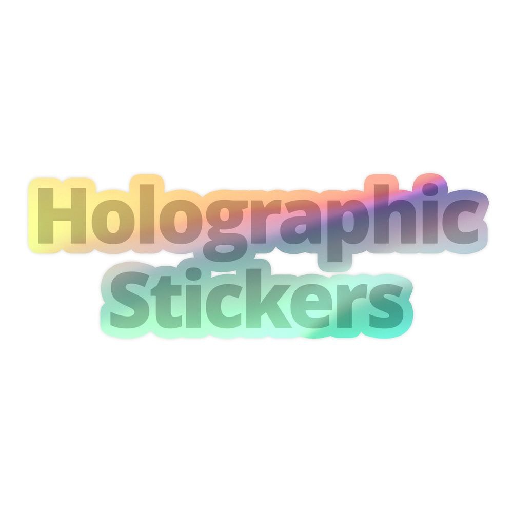 Kiss-Cut Holographic Stickers, product photo