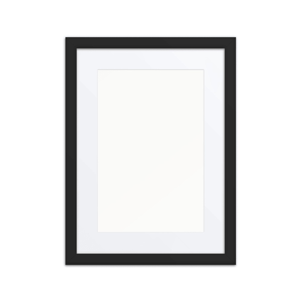 Matte Paper Framed Poster With Mat (in), product photo