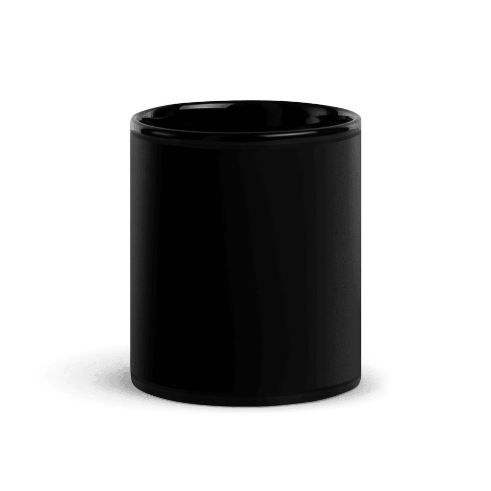 Black Glossy Mug, product photo