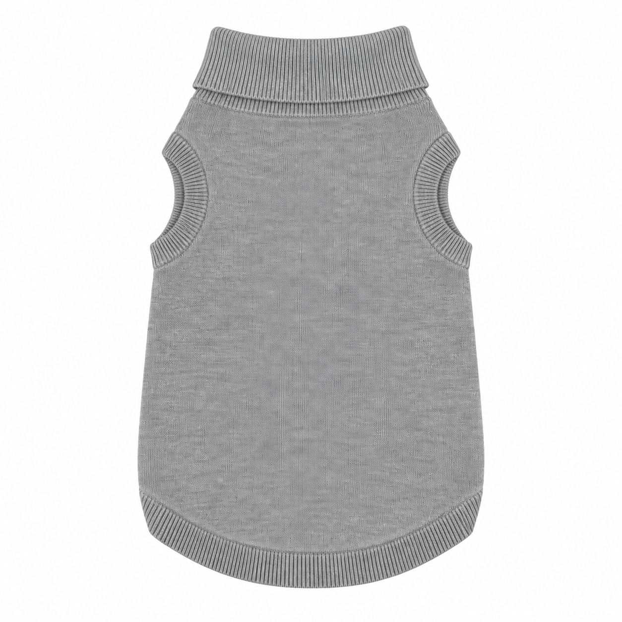 Knitted Pet Sweater, a placeholder design preview (family mark, glyph and tagline composed over a flat product color); not a live product photo