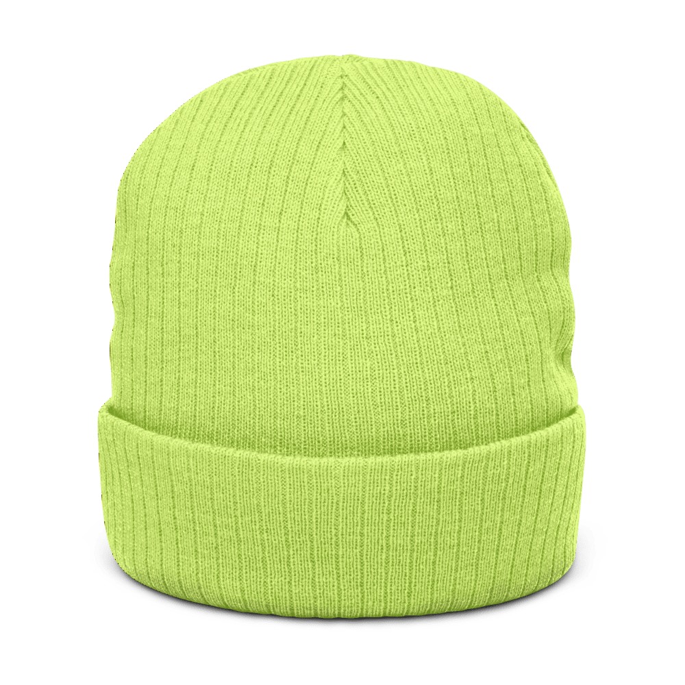 Ribbed Knit Beanie | Atlantis, product photo